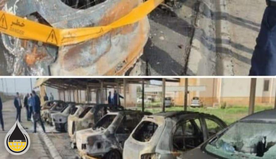۱۰ دستگاه خودرو در پتروشیمی ره آوران فنون ماهشهر به آتش کشیده شد