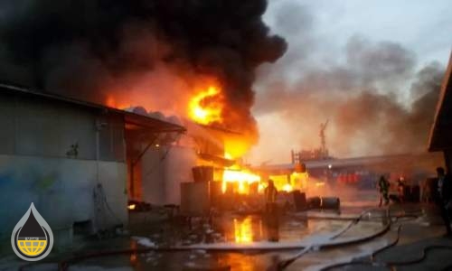 آتش سوزی دفتر بازرسی سازمان منطقه ویژه پارس/علت در دست بررسی
