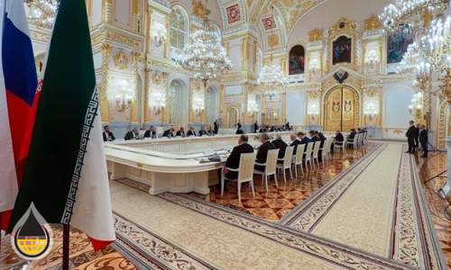 رئيسي وبوتين يترأسان الاجتماع المشترك للوفدين الايراني والروسي رفيعي المستوى