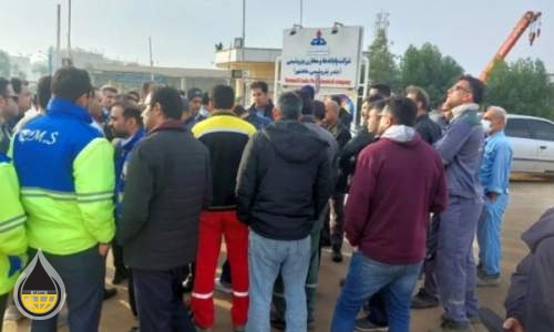 اعتراض کارگران شرکت پایانه‌ها و مخازن پتروشیمی بندر ماهشهر به‌ عدم اجرای طرح طبقه‌بندی