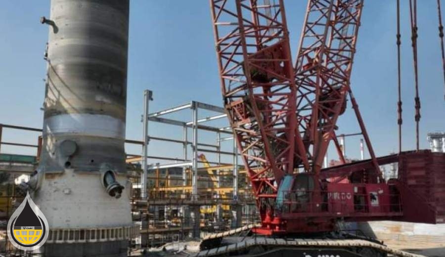 نصب راکتور پروژه زیست محیطی تصفیه نفت سفید شرکت اکسیر ایرانیان