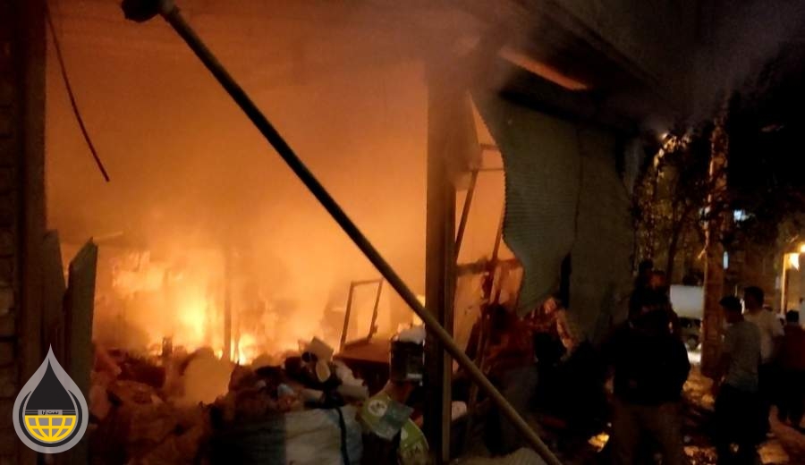 انفجار شدید گاز و وقوع آتش‌سوزی در سنندج