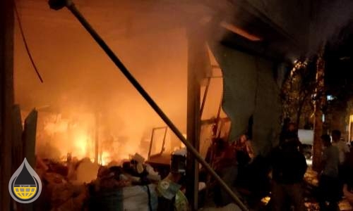 انفجار شدید گاز و وقوع آتش‌سوزی در سنندج